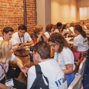 BCEDC advocates meeting up to strategize for our Capitol Hill Day.